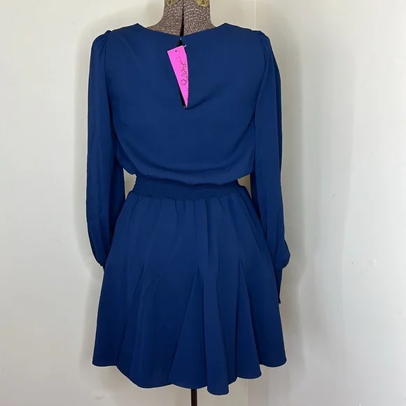 Lilly Pulitzer Lorella Stretch Dress in True Navy - Picture 5 of 10